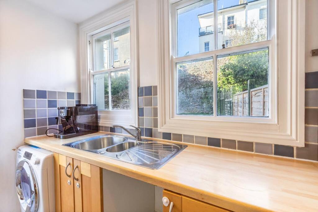 布赖顿Victorian Flat Close To Station With Large Garden公寓 外观 照片